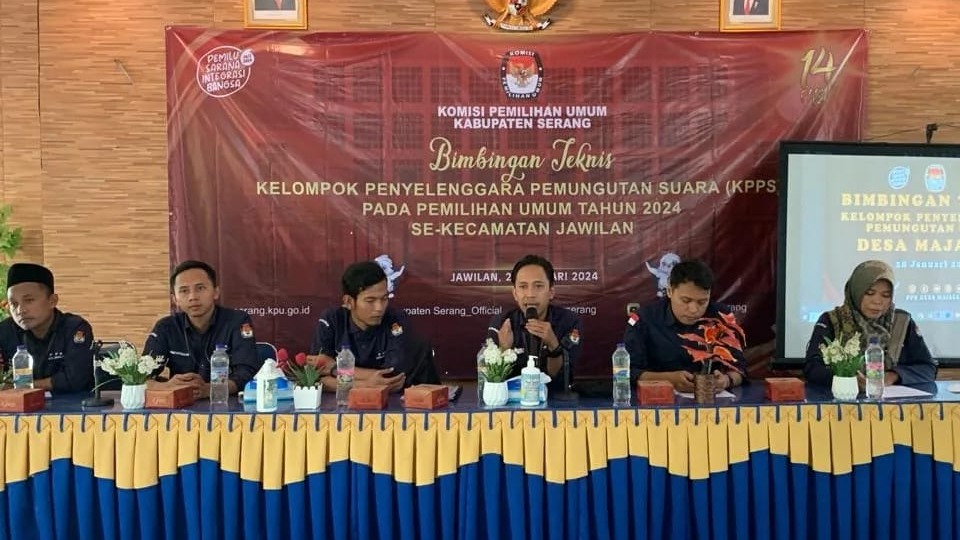 PPK Kecamatan Jawilan dan PPS Desa Majasari adakan Bimtek KPPS Se Desa Majasari